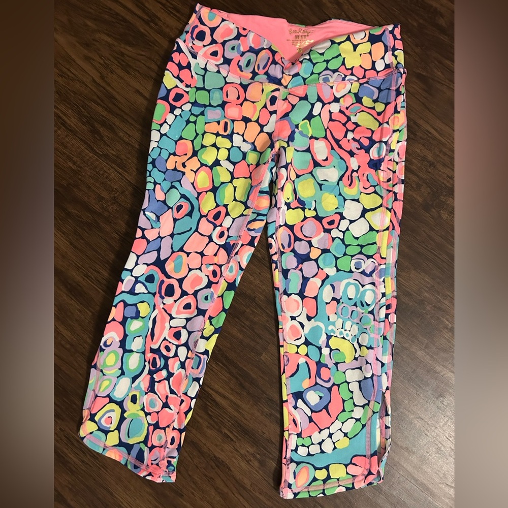 Lilly Pulitzer Cropped Weekender Luxletic Leggings In Gypsy Jungle